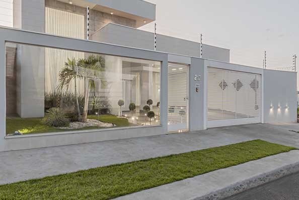 muro de vidro fachada casa blindex temperado verde balneário camboriú bc sc preço vidraçaria fábrica residencial